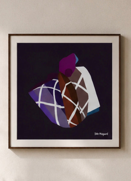 Fanø Scarf Art Print - Limited Edition - 50x50