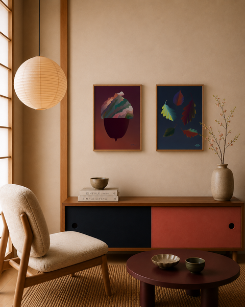Botanic Leaves Poster - 50x70