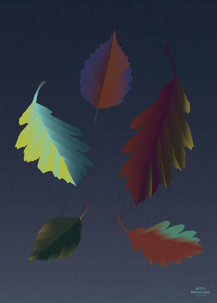 Botanic Leaves Poster - 50x70
